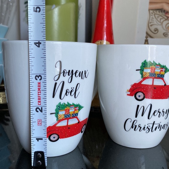 Set of 4 porcelain coffee mugs - Picture 8 of 10